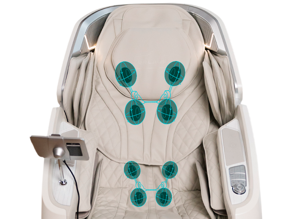 Massage rollers in the chair Orlauf Angel