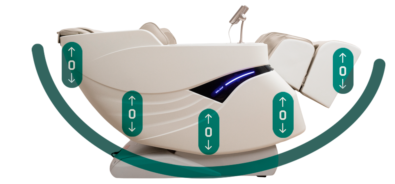 Zero gravity mode of the chair Orlauf Dove